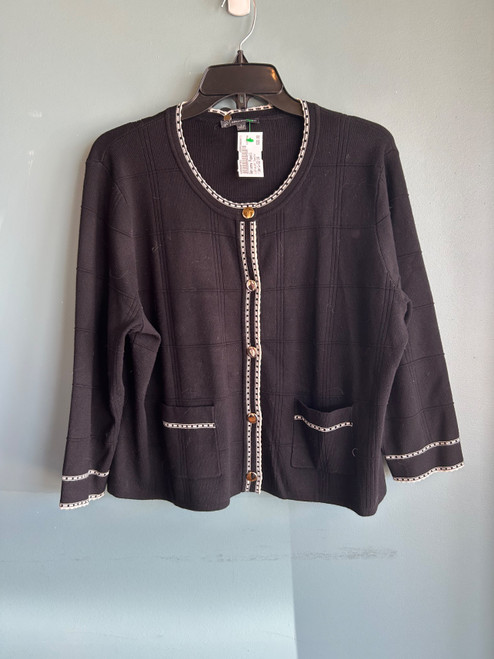 Vist Large View of Product Image Which is Used Adrianna Papell Lightweight Sweater L-12/14