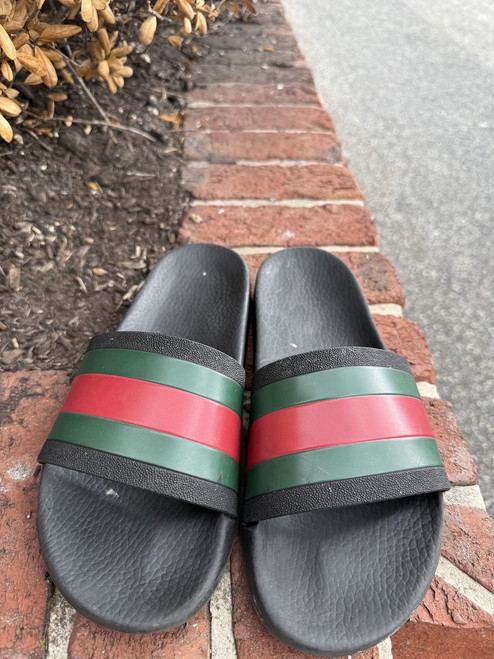 Vist Large View of Product Image Which is Used Gucci Slides 10