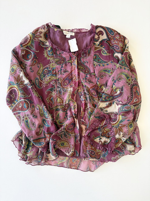 Vist Large View of Product Image Which is Used Coldwater Creek Long Sleeve Top S-4/6