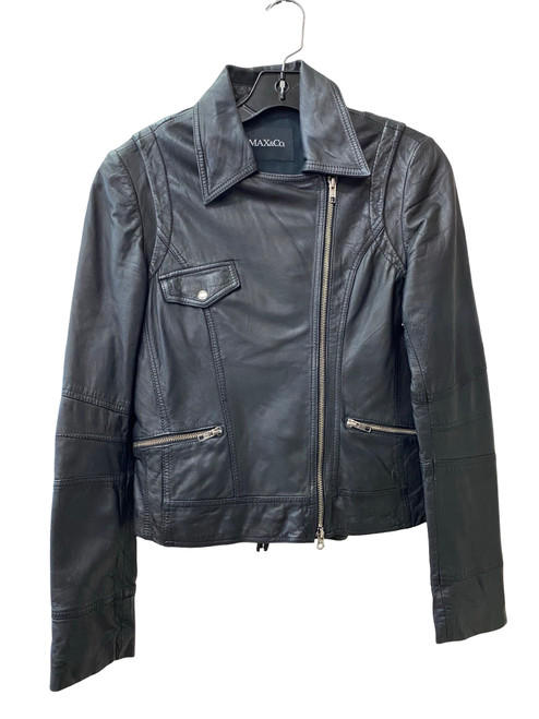 Vist Large View of Product Image Which is Used max&co Leather Jacket M-8/10
