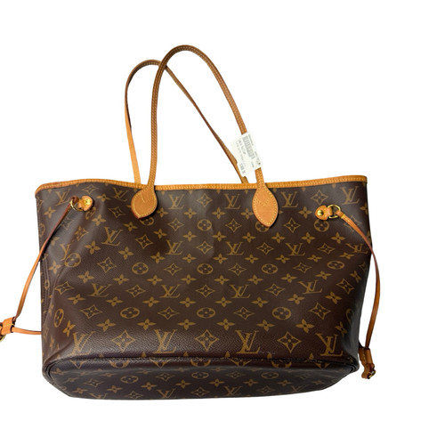 Vist Large View of Product Image Which is Used Louis Vuitton MM Leather Handbag