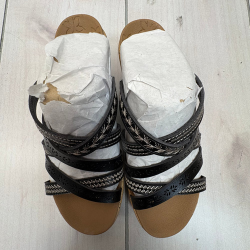 Vist Large View of Product Image Which is Used Skechers Wedge Sandals 7.5