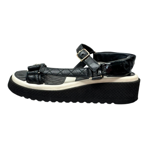 Vist Large View of Product Image Which is Used Chanel Quilted Dad Sandals 9