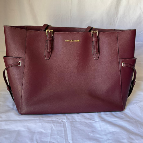 Vist Large View of Product Image Which is Used Michael Michael Kors Large Leather Handbag