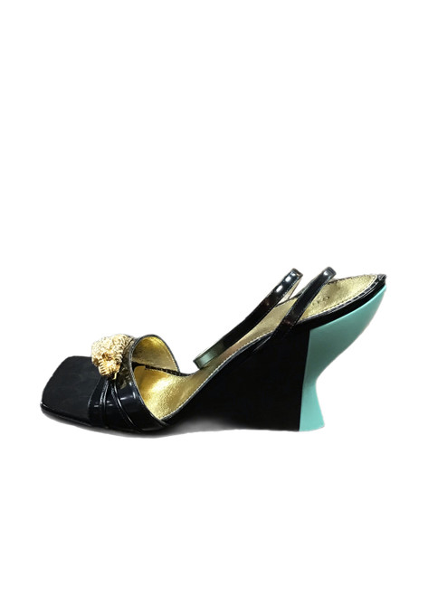 Vist Large View of Product Image Which is Used Gucci Wedge Sandals 10