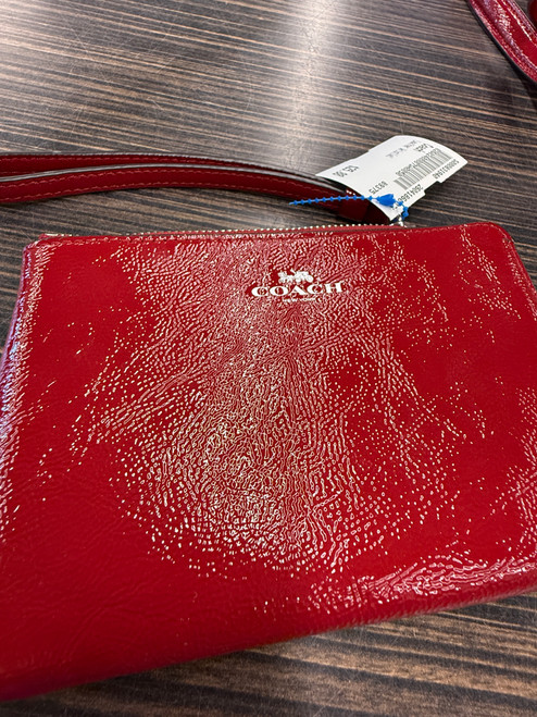 Vist Large View of Product Image Which is Used Coach Leather Wristlet