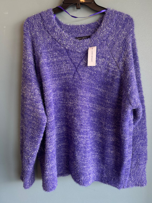 Vist Large View of Product Image Which is Used Lane Bryant Lightweight Sweater 1X-18