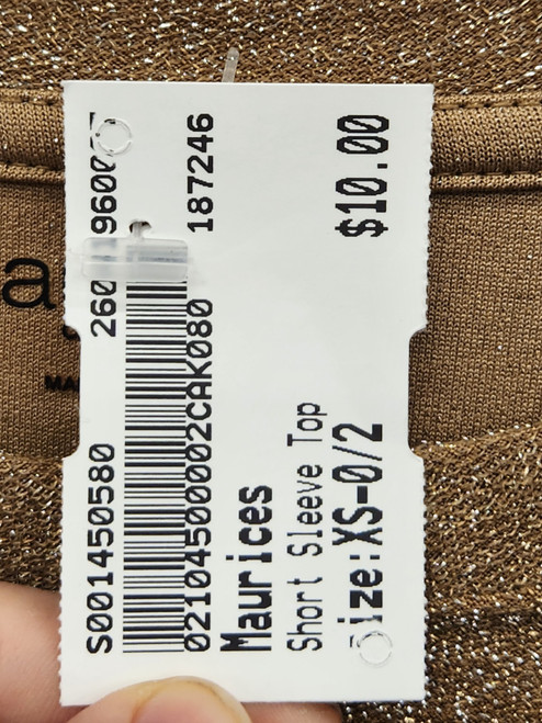 Vist Large View of Product Image Which is Used Maurices Short Sleeve Top XS-0/2