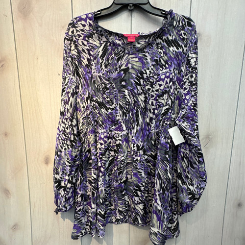 Vist Large View of Product Image Which is Used Sunny Leigh Long Sleeve Top 2X-20