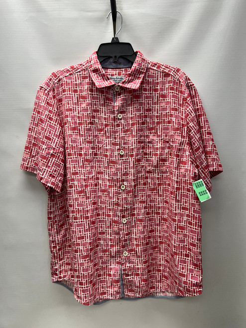 Vist Large View of Product Image Which is Used Tommy Bahama Mens Short Sleeve Top L/16-16.5