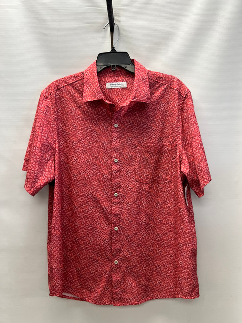 Vist Large View of Product Image Which is Used Tommy Bahama Mens Short Sleeve Top L/16-16.5