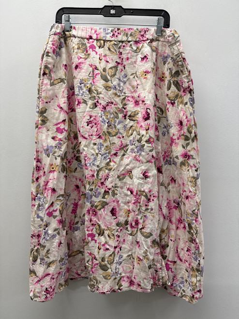 Vist Large View of Product Image Which is Used Pink Floral Reitmans Long Skirt And Tank Set XL 16/33