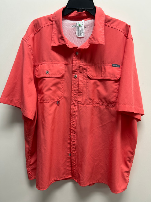 Vist Large View of Product Image Which is Used Eddie Bauer Mens Short Sleeve Top 2X/18-18.5
