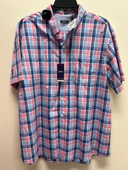 Vist Large View of Product Image Which is Used Izod Mens Short Sleeve Top 2X/18-18.5