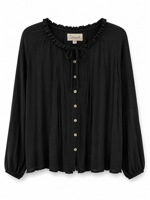 Vist Large View of Product Image Which is Used Cleobella Long Sleeve Top XS-0/2