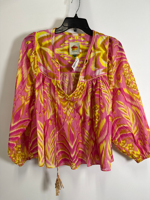 Vist Large View of Product Image Which is Used Farm Rio Long Sleeve Top XS-0/2