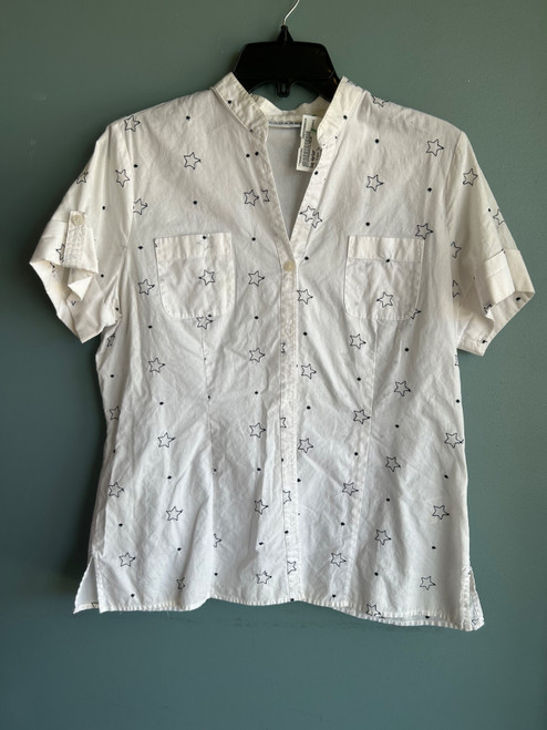 Vist Large View of Product Image Which is Used Sag Harbor Short Sleeve Top M-8/10