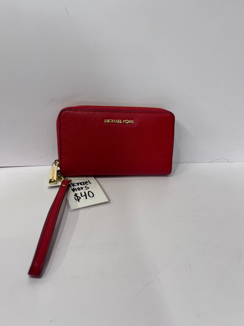 Vist Large View of Product Image Which is Used Michael Michael Kors Leather Wallet