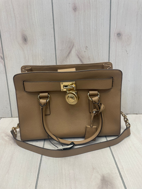 Vist Large View of Product Image Which is Used Michael Kors Large Leather Handbag