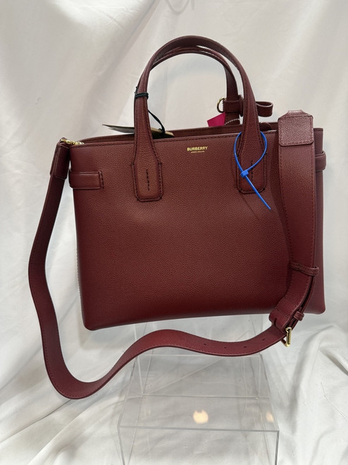 Vist Large View of Product Image Which is Used Burberry Leather Handbag