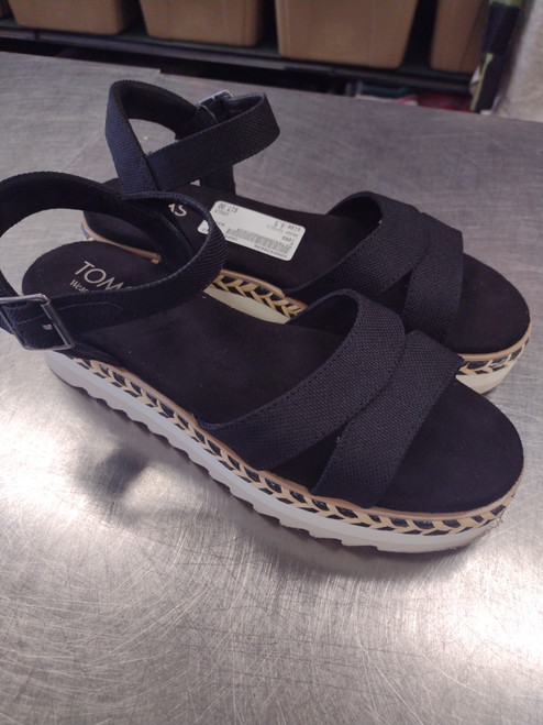 Vist Large View of Product Image Which is Used Toms Wedge Sandals 8.5