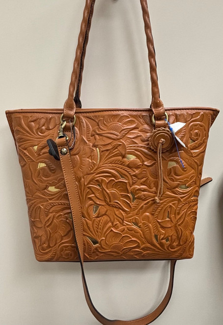 Vist Large View of Product Image Which is Used Patricia Nash Large Leather Handbag