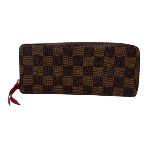 Vist Large View of Product Image Which is Used Louis Vuitton Damier Ebene Clemence Wallet
