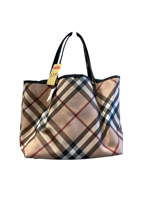 Vist Large View of Product Image Which is Used Burberry Large Leather Handbag