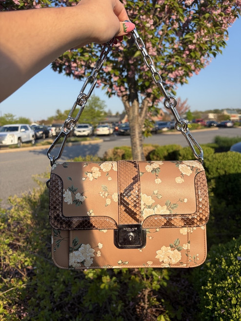 Vist Large View of Product Image Which is Used Michael Kors collection Leather Handbag