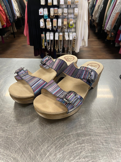 Vist Large View of Product Image Which is Used Dansko Wedge Sandals 9.5