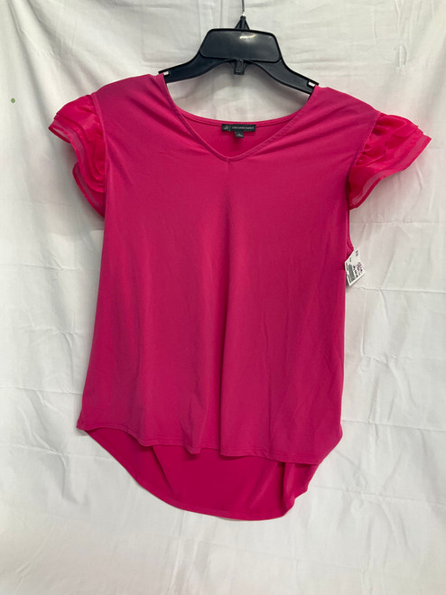 Vist Large View of Product Image Which is Used Adrianna Papell Short Sleeve Top L-12/14