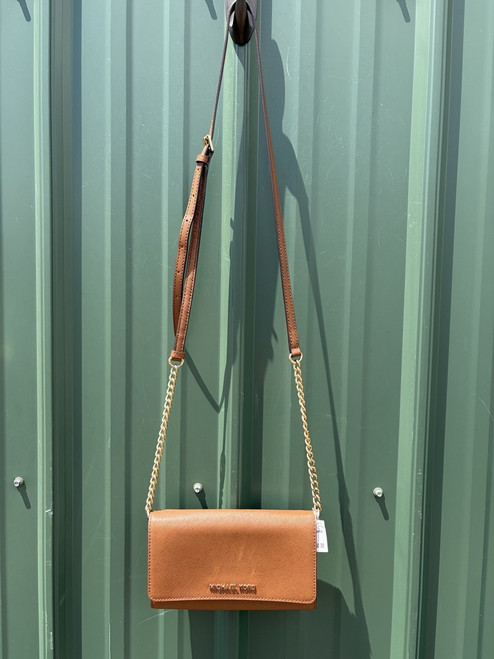 Vist Large View of Product Image Which is Used Michael Michael Kors Large Leather Handbag