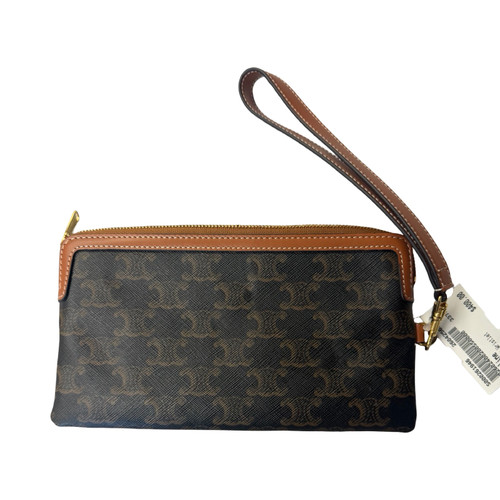 Vist Large View of Product Image Which is Used Celine Leather Wristlet