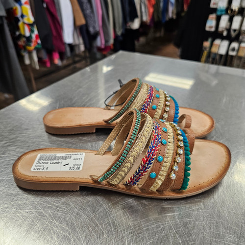 Vist Large View of Product Image Which is Used Chinese Laundry Sandals 8.5