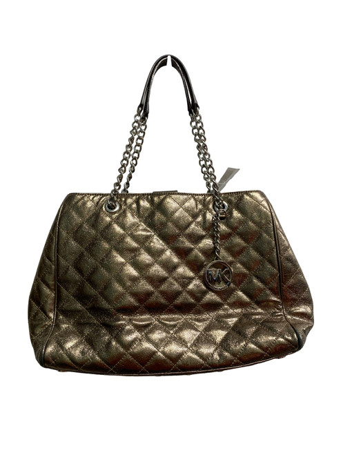 Vist Large View of Product Image Which is Used Michael Michael Kors Large Leather Handbag