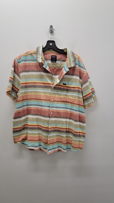 Vist Large View of Product Image Which is Used Orange RVCA Mens Short Sleeve Top XL/17-17.5
