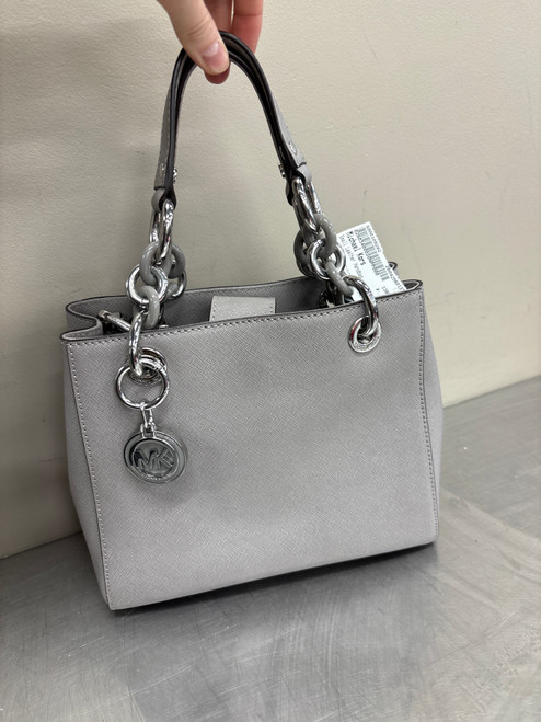 Vist Large View of Product Image Which is Used Grey Michael Kors Small Leather Handbag