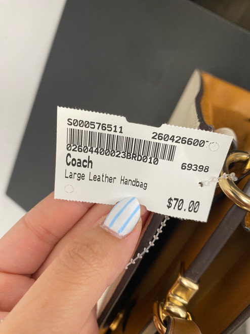 Vist Large View of Product Image Which is Used Coach Large Leather Handbag