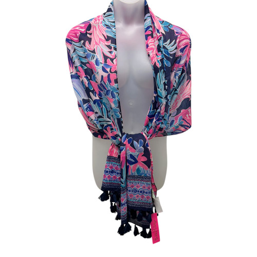 Vist Large View of Product Image Which is Used Lilly Pulitzer Heavyweight Scarf