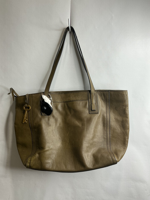 Vist Large View of Product Image Which is Used Fossil Large Leather Handbag