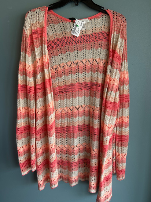 Vist Large View of Product Image Which is Used CJ Banks Lightweight Sweater 1X-18