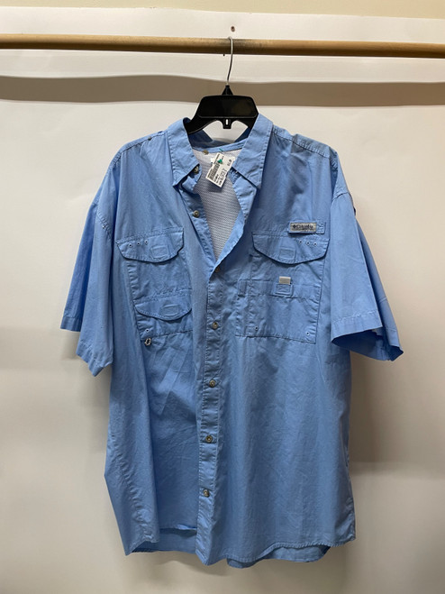 Vist Large View of Product Image Which is Used Columbia Mens Short Sleeve Top XL/17-17.5