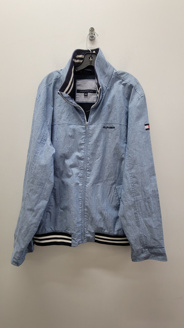 Vist Large View of Product Image Which is Used Blue Tommy Hilfiger Men's Light Jacket XXL