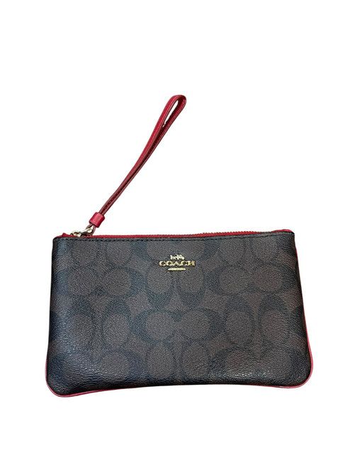 Vist Large View of Product Image Which is Used Coach Leather Wristlet
