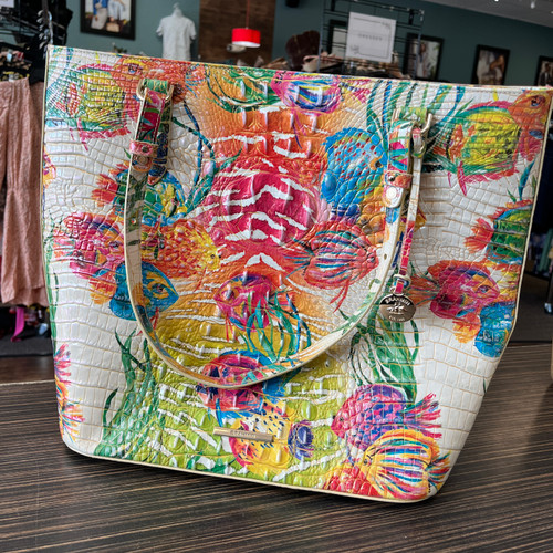 Vist Large View of Product Image Which is Used Brahmin Xlarge Leather Handbag