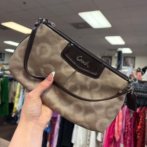 Vist Large View of Product Image Which is Used Coach Cloth Wristlet