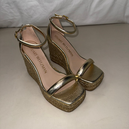 Vist Large View of Product Image Which is Used Stuart Weitzman Wedge Sandals 6