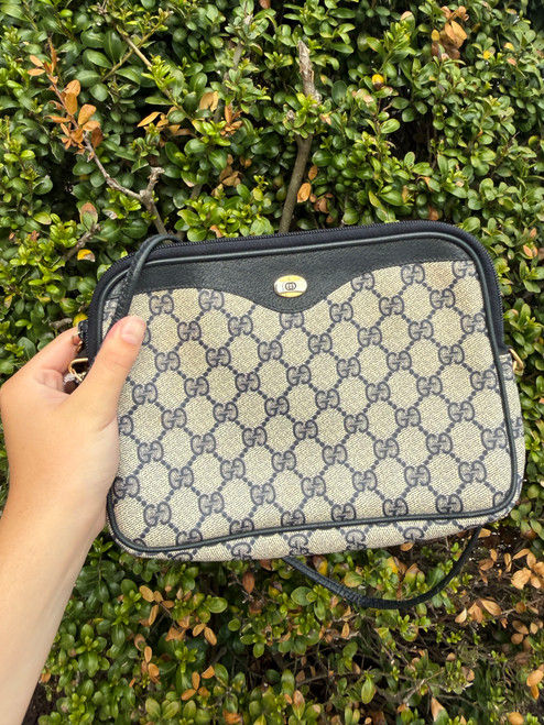 Vist Large View of Product Image Which is Used Gucci small two toned Handbag