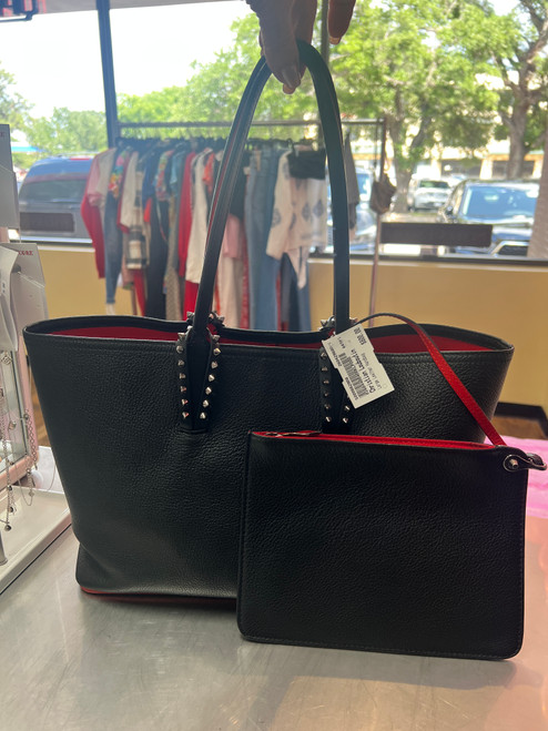 Vist Large View of Product Image Which is Used Christian Louboutin Large Leather Handbag