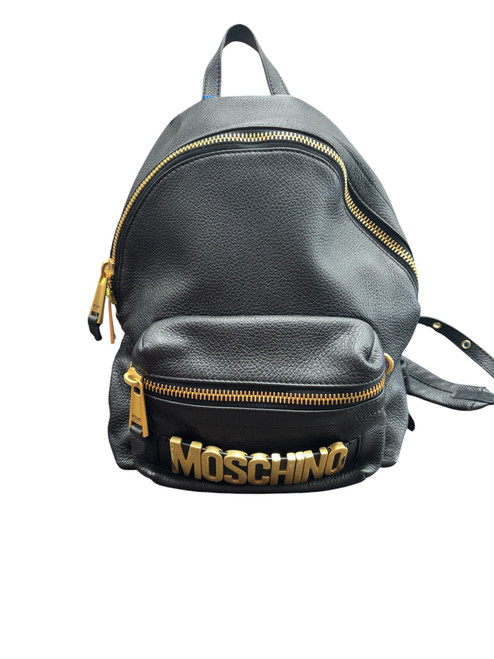 Vist Large View of Product Image Which is Used Moschino Large Leather Handbag